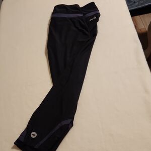 Avia Black and Purple Leggings Women's Small